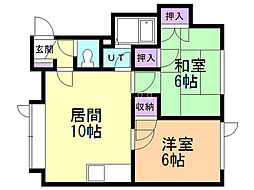 ベジタブルハウス 2LDKの間取図画像