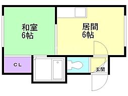 間取図画像 1DK