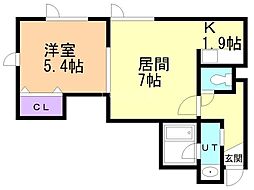 間取図画像 1LDK