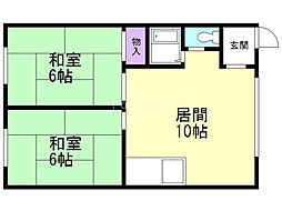 ラテルネ八軒(旧コーポ安武) 2階