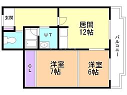 間取図画像 2LDK