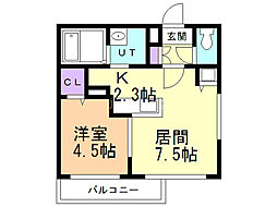 間取図画像 1LDK