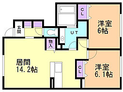 Ｄ−ｒｏｏｍ発寒 1階