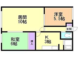 間取図画像 2LDK