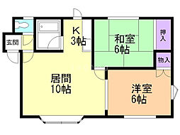 レジデンス発寒Ｂ 2階/201