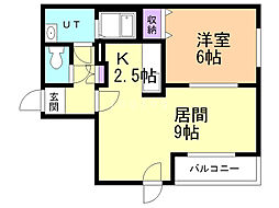 間取図画像 1LDK