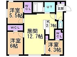 間取図画像 3LDK