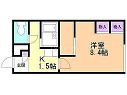 レオパレス新発寒 2階