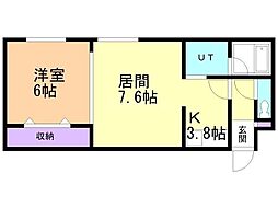 間取図画像 1LDK