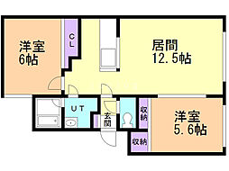 間取図画像 2LDK