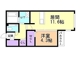 間取図画像 1LDK