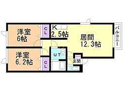 間取図画像 2LDK