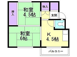 ビレッジハウス手稲1号棟 1階