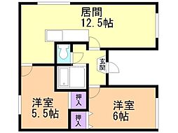 間取図画像 2LDK