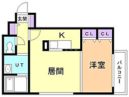 間取図画像 1LDK