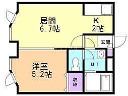 間取図画像 1LDK