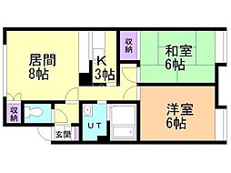 間取図画像 2LDK
