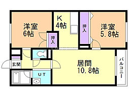 間取図画像 2LDK