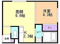 間取図画像 1LDK