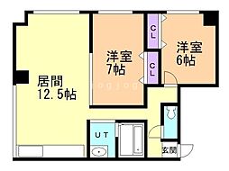 マイトピア館山 2LDKの間取図画像