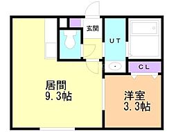 NSI発寒駅前 1LDKの間取図画像