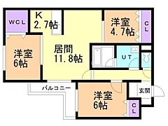 物件の間取り