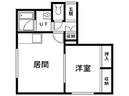 グレイスコート 1LDKの間取図画像
