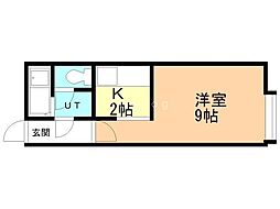 CARLSBAD 1Kの間取図画像
