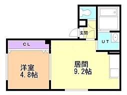 シエロ 1LDKの間取図画像