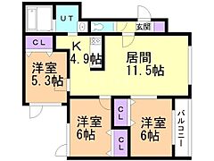 物件の間取り