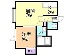 スタビリス 1LDKの間取図画像