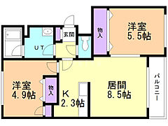 物件の間取り