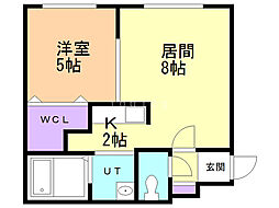Replus2 1LDKの間取図画像