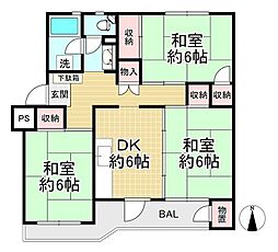 間取図画像 3DK