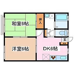 間取図画像 2DK