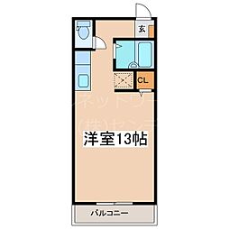 マイパレス征矢野 ワンルームの間取図画像