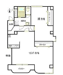 グランメゾン山崎 1LDKの間取図画像