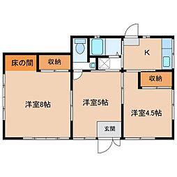 森下アパート 3Kの間取り