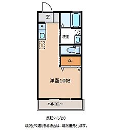 CASA諏訪町 ワンルームの間取図画像