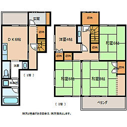 城東貸家B 4DKの間取り