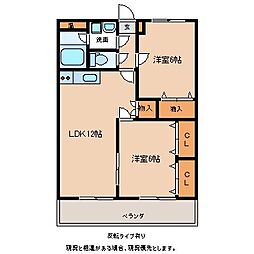 メゾン飯沼 3DKの間取図画像