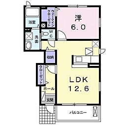 間取図画像 1LDK