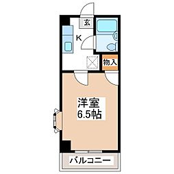 COOPホワイトタウン 1Kの間取図画像