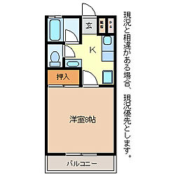 間取図画像 1K