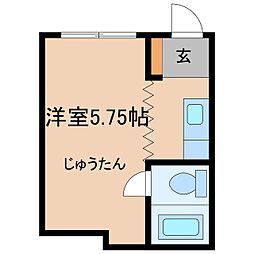日精権堂ビル ワンルームの間取図画像