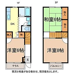 ブライトンハイツ吉田 3DKの間取図画像