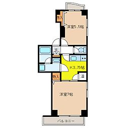 メゾン光和 2Kの間取図画像