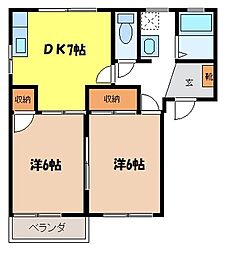 間取図画像 2DK