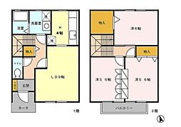 ボーンルリ 3LDKの間取図画像