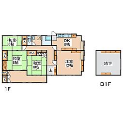 黒岩様貸住宅 4DKの間取り